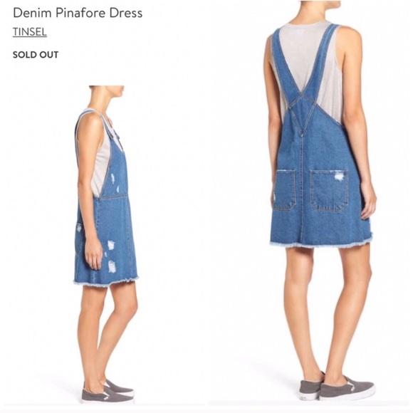 Tinsel Dresses & Skirts - Denim Pinafore Dress